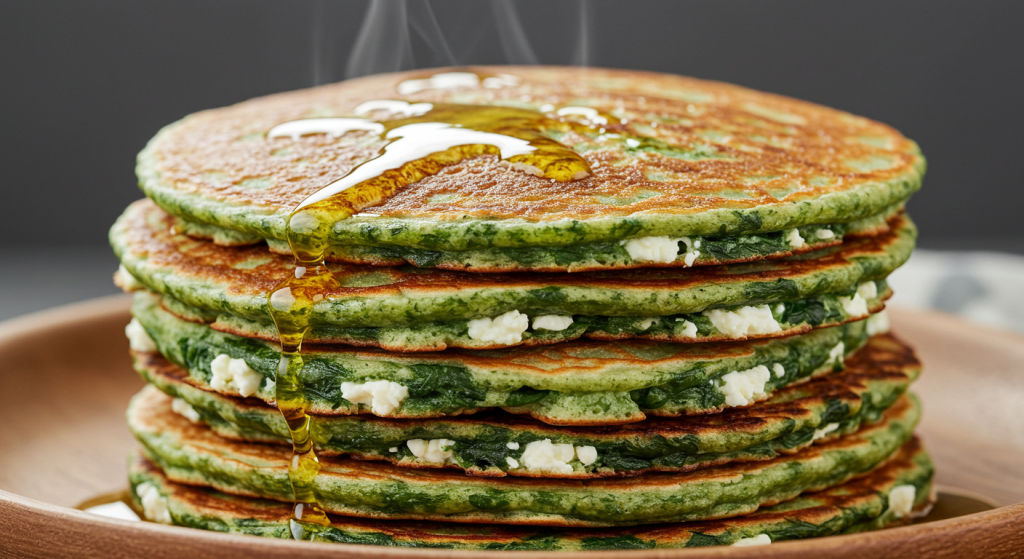 Pancakes salés épinards-feta