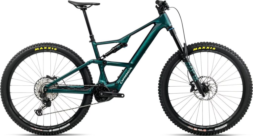 VTT Électrique Tout-Suspendu Orbea Rise LT H10 Shimano 12V 630 Wh Shimano 85 Nm 29'' Vert Escape Splash Ice 2026